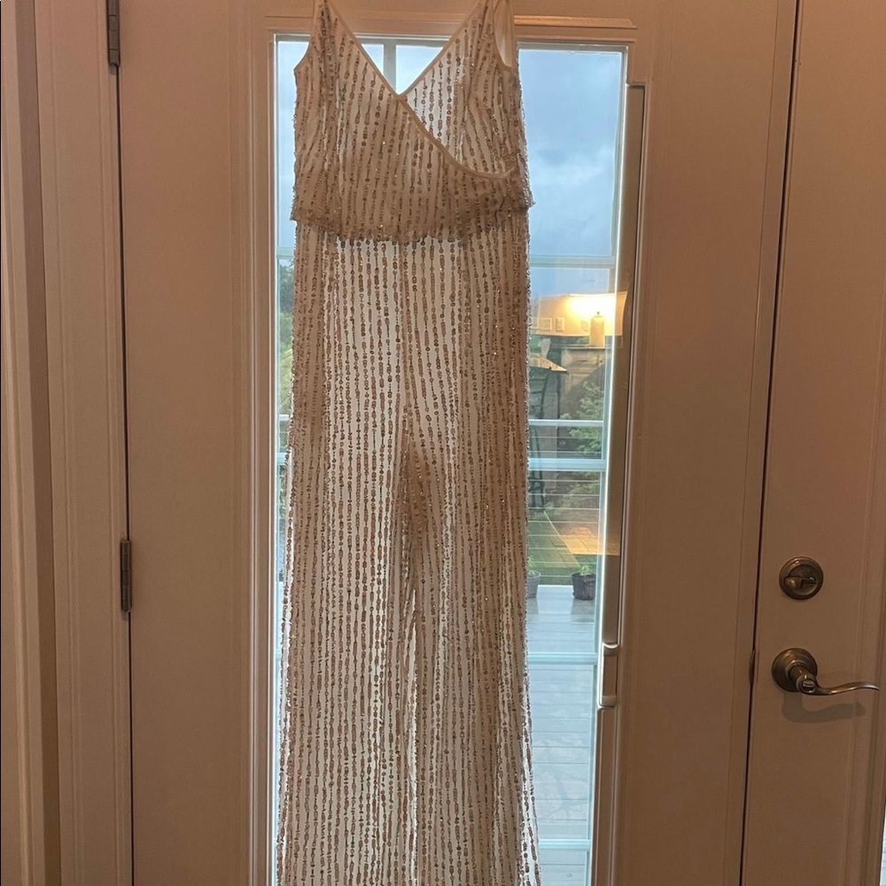 David Bridal sequin romper